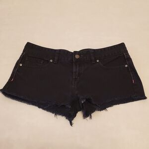 Victoria's Secret PINK Vintage Y2K 4 Black Denim Shorts